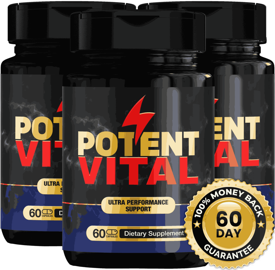 Potent Vital advanced male performance supplement bottle